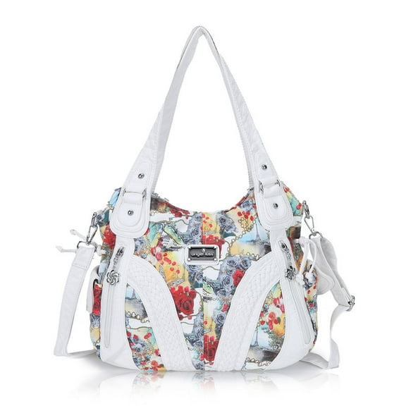 Angelkiss Women's satchel handbag Flexible multiple pockets with adjustable shoulder straps