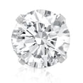 thumbnail image 1 of 1/3ct Round Real Diamond Screw Back 14k White Gold Single Stud Earring, 1 of 1