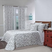 Botanica Quilted Reversible Bedspread, Stone