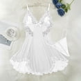 thumbnail image 5 of Levmjia Womens Pajamas Set Short Sleeve Sleepwear Lace Trim Irregular Hem Comfortable Breathable Fabric Loose Fit Sleep Homewear Printed Summer, 5 of 7