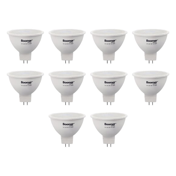Foco Led 5W Luz Dia 6500 K 10 Piezas blanco 6500k