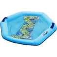 thumbnail image 3 of Aqua-Leisure Supreme Multi-Position Hex Pool Lounge and Chair, Luxury Fabric, Blue Fern, 3 of 5