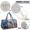 thumbnail image 7 of Garronmavis Galaxy Print Large Quilted Duffle Bag for Women, Weekender Overnight Bag Travel Tote Carry On Gym Dance Bag with Zipper Pockets, 7 of 7