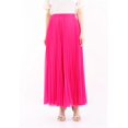 thumbnail image 2 of Fuchsia Chiffon Pleated Maxi Skirt with Elastic Waist Band, 2 of 5
