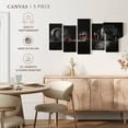 thumbnail image 4 of Elephant Stock Wine Barrels Pop Wall Art - Horizontal Multi Panel Canvas - Dining Room Wall Decor - Food And Drink Multi Panel - Gray And Black Decor - 25" x 12", 4 of 4