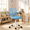 Blue, variant on Homy Casa Adjustable Design Computer Mesh Seat Task Desk Swivel Armless Children Study Office Chair, Blue