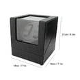 thumbnail image 4 of Winder Box  Watch Winder Box  2+0 Winder Box  Mini Single Watch Winder Box  Automatic Watch Winder Box 2+0 Automatic Watch Winder Box For Wristwatch Mechanical Watch 100-240V US, 4 of 8