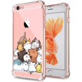 thumbnail image 1 of iPhone 6S Case Cat, Ultra Crystal Clear with Design Cute Pile of Cat Texture Bumper Protective Case for Apple iPhone 6 6S Case 4.7 Inch Gel Soft TPU Silicone Material Slim Shockproof Funny Girly Cover, 1 of 5