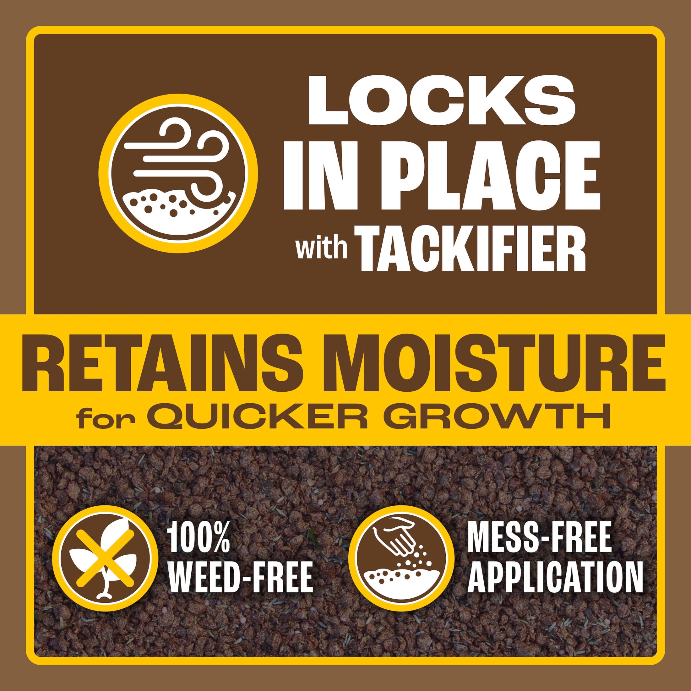 Pennington Lawn Seeding Mulch with Tackifier, 30 lb Bag