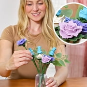 Blooms by Play-Doh Bluebell Petite Flower Bouquet Arts & Crafts Kit for Adults, DIY Home & Desk Décor