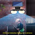 thumbnail image 3 of Labymos Solar Double Head Wall Lamp Motion Detection Household Garden Outdoor Waterproof Light Three Lighting, 3 of 8