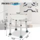 thumbnail image 4 of Silla de baño Ktaxon 7 con altura ajustable, silla de ducha médica, taburete redondo y reposabrazos con ventosa, 4 of 7