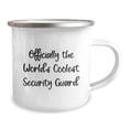 thumbnail image 2 of Funny Security Guard Gifts from Friends for Graduation - Officially The World's Coolest Security Guard Camping Mug, 12 oz Stainless Steel with Enamel Finish, 2 of 4