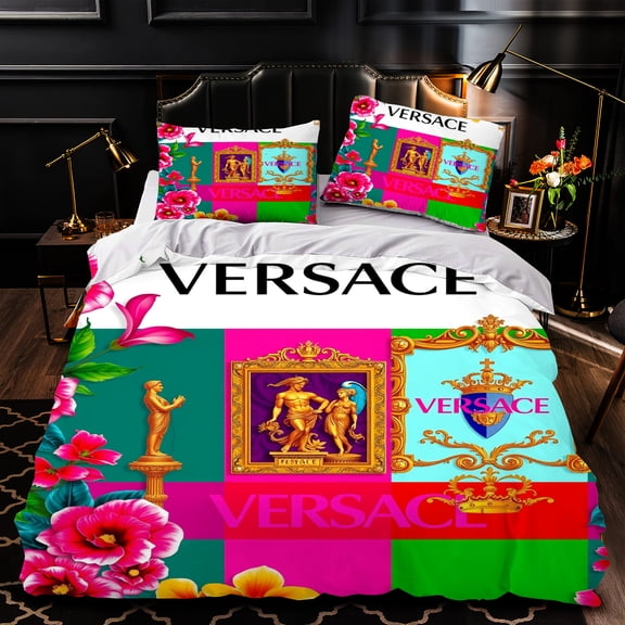 Luxurious 3-Piece Duvet Cover Set with Vibrant Floral Patterns & Classical Artwork for Elegant Bedrooms