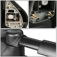 thumbnail image 6 of DNA Motoring TWM-003-T222-BK-L For 2007 to 2013 GMC Yukon / Chevy Tahoe Manual Adjustment / Telescoping Tow Towing Mirror (Left / Driver), 6 of 6