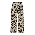 thumbnail image 7 of Erwazi Two Piece Lounge Set for Women 2 Pcs Lounge Sets Casual Short Sleeve Top and Capri Pant Pajama Loungewear Outfits, Brown, L, 7 of 7