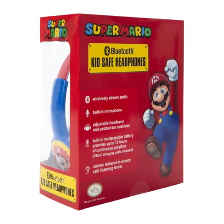 Super Mario Kid-Safe Headphones With Mic