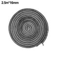 thumbnail image 6 of Fiberglass Rope Seal for Wood Stove Door Gasket, High Temperature Resistant Chimney Seal Cord, Self-Adhesive Round Sealing Rope for Fireplace, Boiler, Oven, 16mm Diameter, 2.5m Length, Black, 6 of 12