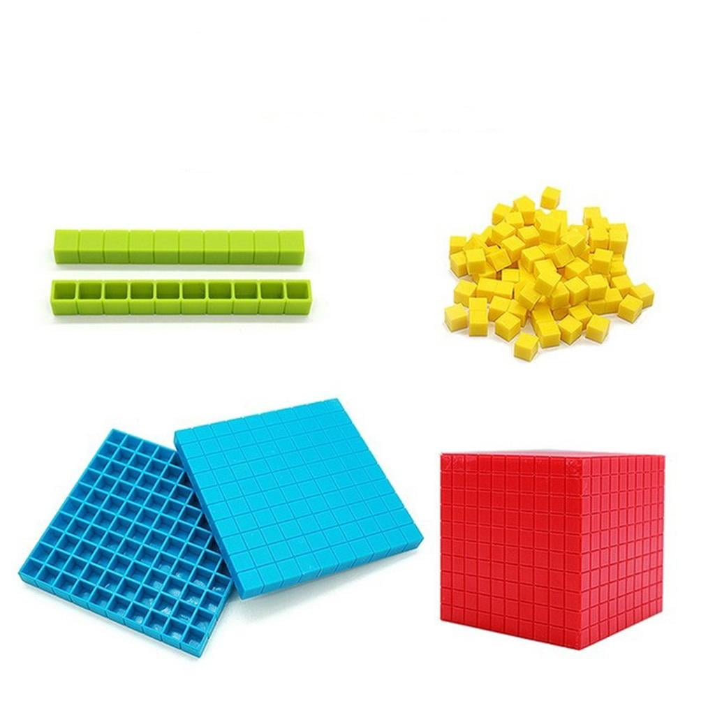 Learning Resources Base Ten Set Plastic Set of 121 Math Cognitive in Bag 