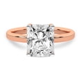 thumbnail image 4 of IGI Certified 1 Carat Radiant Shape Lab Grown Diamond Engagement Ring | 14K Rose Gold | Solitaire Diamond Ring | FG-VS1-VS2 Quality Friendly Diamonds, 4 of 6