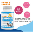 thumbnail image 6 of Omega 3 Fish Oil for Dogs - 180 Count Tablets – Helps Shedding, Skin Allergy, Itch and Dry Skin, Hot Spots - Joint Health, 6 of 6