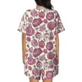 thumbnail image 3 of Lsque Rose Flowers Women's Short-Sleeved Pajama Set - 2 Piece Soft and Lightweight Sleepwear Set-Small, 3 of 9
