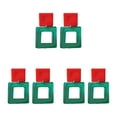 thumbnail image 2 of ZLight Dangle Earrings Hanging Pendant Popular Accessories Hoop Earring Ear Hook Red+Green 3Set, 2 of 6