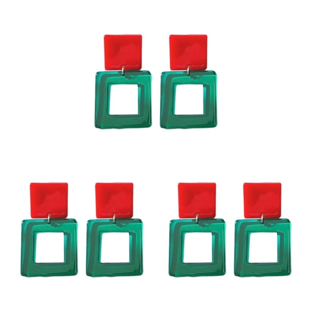 Sonducket Pendientes de gota Colgante Colgante Pendiente de aro Regalo de aniversario elegante Decoraciones de dama Círculo Gancho para la oreja Type1 NO1