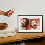 Carver Mat 10.1 Digital Picture Frame with Unlimited Storage - Gravel with White Mat