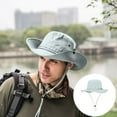 thumbnail image 2 of Sombrero De Ala Ancha Para Hombre, Sombrero De Verano Para Actividades Al Aire Libre, Senderismo, Pesca Y Ciclismo, 2 of 6