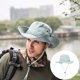 thumbnail image 2 of Sombrero de ala ancha para los hombres al aire libre sombrero de verano para el senderismo Pesca Ciclismo, 2 of 6