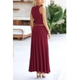 thumbnail image 2 of Conjunto de Falda Larga y Top para Mujer PRETTYGARDEN Vino Tinto M, 2 of 7