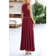 thumbnail image 2 of Conjunto de Falda Larga y Top para Mujer PRETTYGARDEN Vino Tinto M, 2 of 7