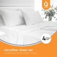 thumbnail image 2 of Juego de sábanas Sleep Mantra Cooling Queen Size, color blanco, 4 piezas, 2 of 9