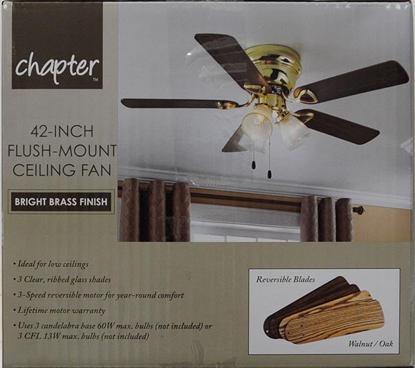 Chapter Bright 3 Light 42 Brass Ceiling Fan 108 Top Reviews