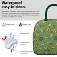 thumbnail image 3 of Lunch Bag Lunch Box for Women Reusable Insulated Lunch Bags,Water-Resistant Avocado Pattern Cooler Lunch Tote Bag, Large Capacity for Work Travel Picnic, 3 of 6
