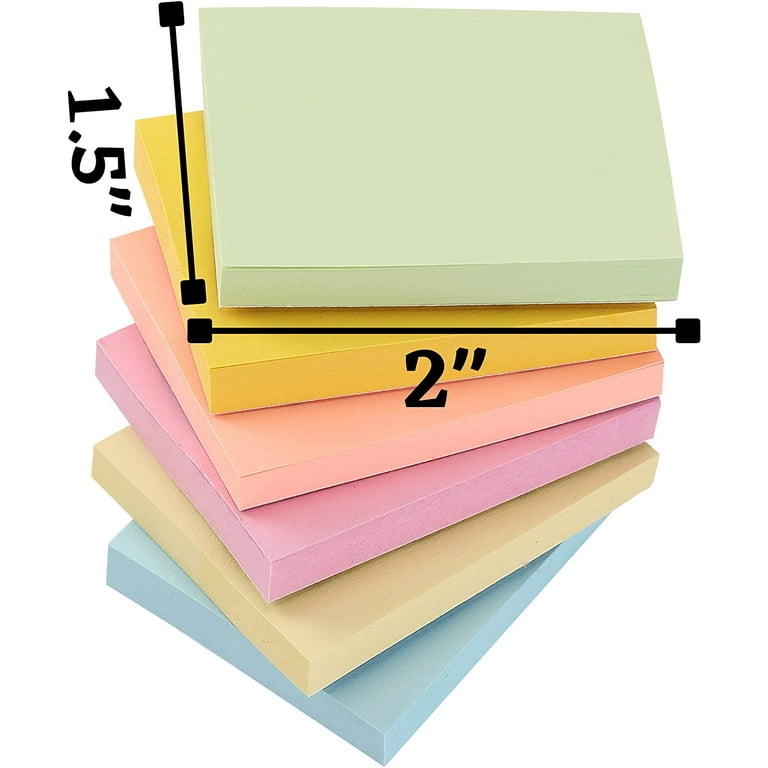 【人気商品】 Mr. Small Pads, 36 2, x 1.5 Set, Notes Sticky Pastel Pen- ノート・メモ帳