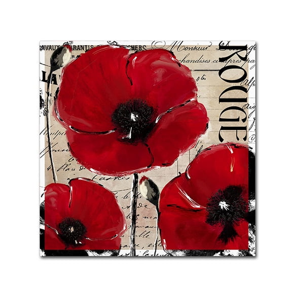 Trademark Fine Art "Rouge Two" Canvas Art by Color Bakery