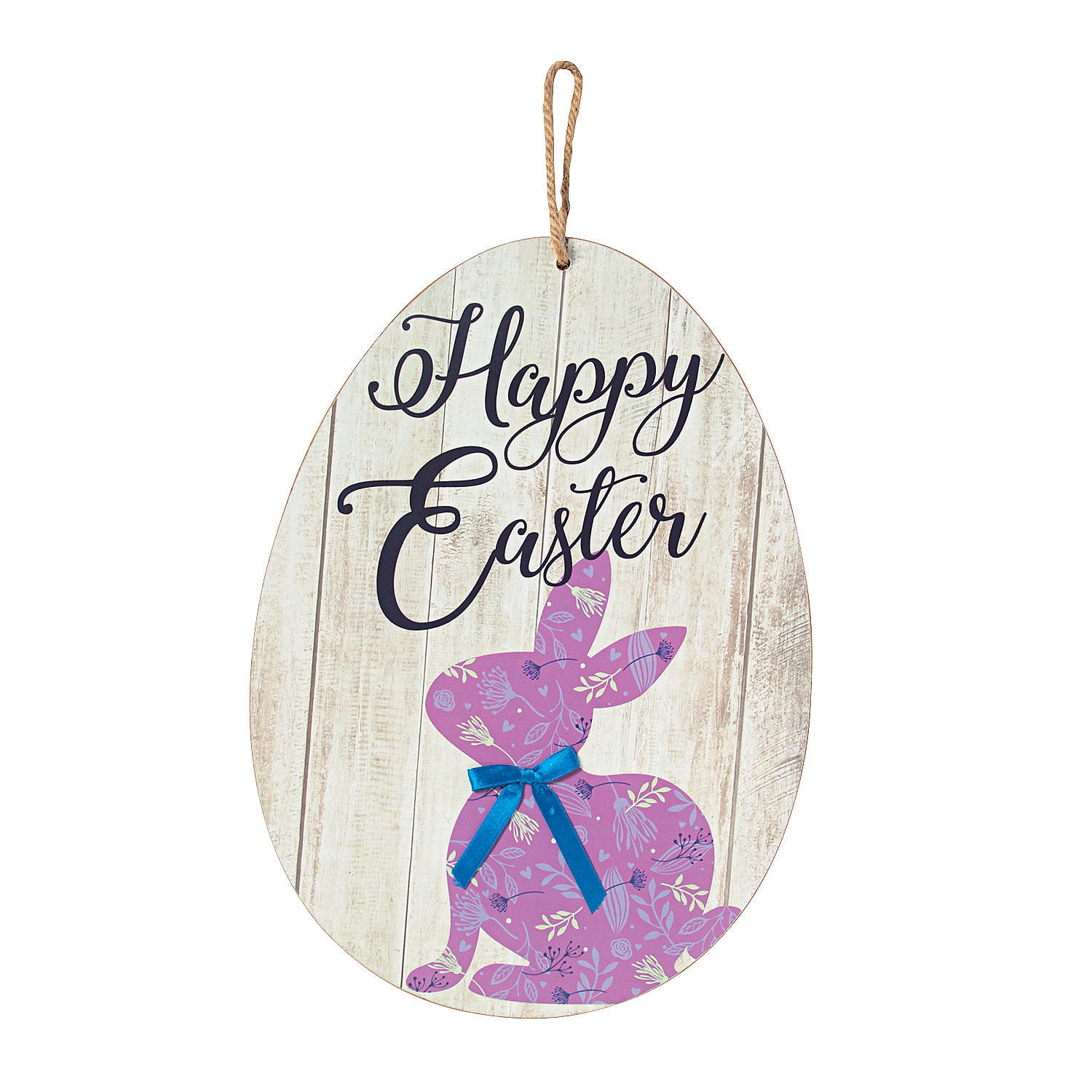 Easter Bunny Wood Door Sign Home Decor 1 Piece