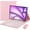 Pink, variant on JINRAN Touch Keyboard Case for iPad Air 13-inch (M3) 2025, (M2) 2024 and iPad Pro 12.9-inch, with Mouse - Magnetically Detachable Touch Bluetooth Keyboard