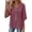 A05-Purple, variant on Zysthvn Cotton Linen 3/4 Length Sleeve Womens Tops Fall Casual Women T Shirts Solid Lightweight Loose Fit V Neck Tops