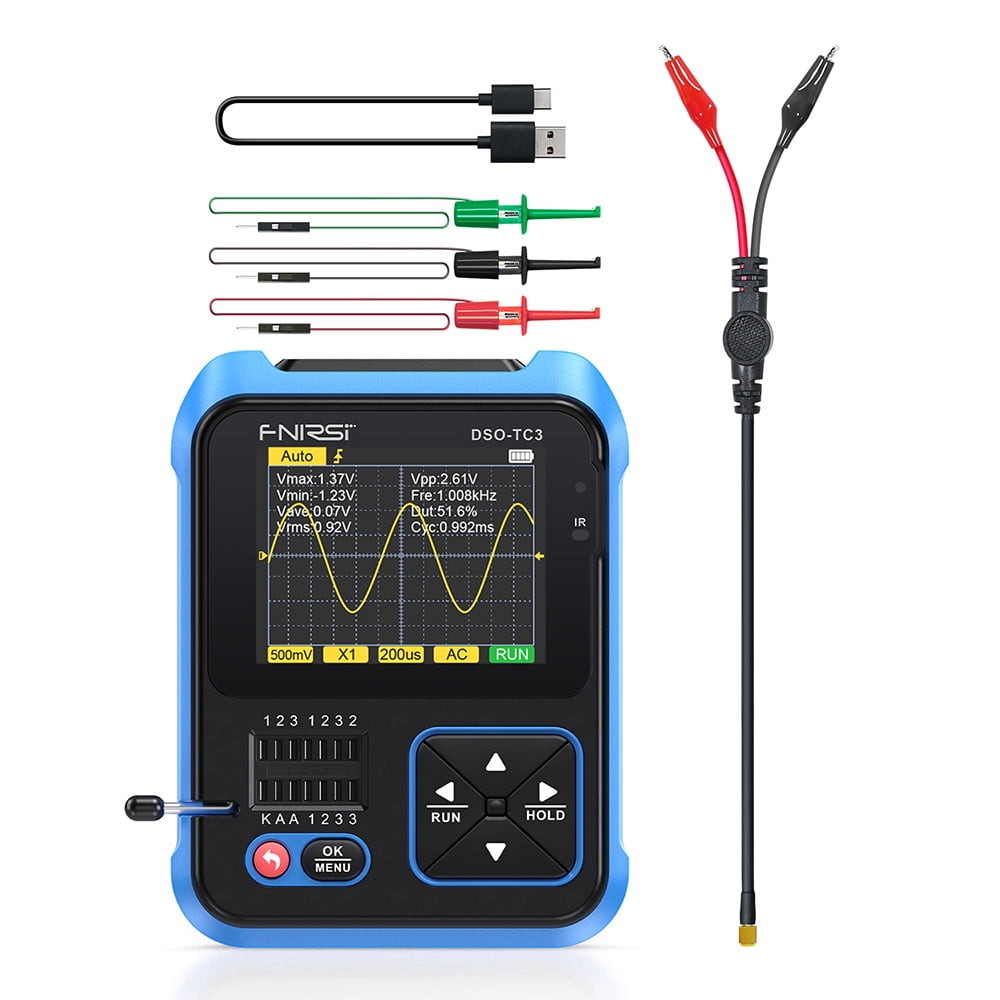 Diymore DSO-TC3 500kMHz Handheld Digital Oscilloscope Transistor Tester Signal Generator