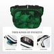 thumbnail image 5 of Fotbe Green Leave Fern Cangurera Cuadrada con Estampado de Doble Capa, Bolsa de Cintura Ajustable Mini para Hombres y Mujeres, 5 of 9