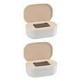 thumbnail image 4 of relayinert Stylish Desktop Countertop Mask Dispenser Storage Box with Lid Spacious Holder Plastic Baby Pink 21x14x7.8cm 2Set, 4 of 6