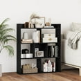 thumbnail image 4 of Costway 2 PCS 7-cube Bookcase Open Storage Shelf with Anti-tipping Kits for Living Room Black, 4 of 10