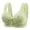 Green, variant on Women's Front Side Buckle Lace Edge Without Steel Ring Movement Seamless Gathering Adjustment Yoga Sleep Large Bra Bras 36c, Size 36