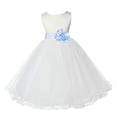 thumbnail image 2 of Ekidsbridal Ivory Tulle Rattail Edge Flower Girl Dresses Pretty Princess Ballroom Father Daughter Dance Gown Christening 829T S, 2 of 3