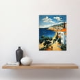 thumbnail image 4 of Italian Coastal Cityscape at Summer Oil Painting Unframed Wall Art Print Poster Home Decor Premium, 4 of 5