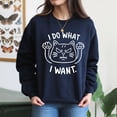 thumbnail image 4 of EcoLoom I Do What I Want Long Sleeve Unisex Midweight Crewneck Sweatshirt, 4 of 4