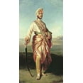 thumbnail image 2 of Hawkins, Janet 9x14 Gold Ornate Wood Framed with Double Matting Museum Art Print Titled - Portrait of The Maharajah, 2 of 4